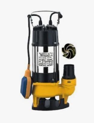 VORTEX  VX 80M 0.80 HP 220V Parçalayılıcılı Açık Fanlı Pis Su Dalgıç Pompa