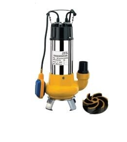 YILDIZSU YVP1100F  1.5 HP 220v FOSEPTİK PARÇALAYICILI PİS SU DALGIÇ POMPA