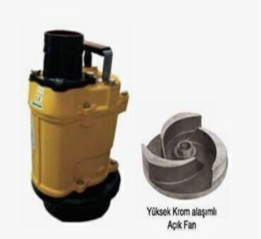 VORTEX KTZ 4110 15 HP 380V 4'' Çıkışlı Krom Açık Fanlı Dalgıç Pompa