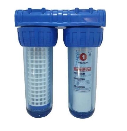 10'' Housing 1' Çıkışlı İkili Tesisat Tipi Filtre Seti