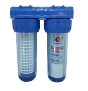 10'' Housing 1' Çıkışlı İkili Tesisat Tipi Filtre Seti