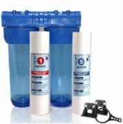 10'' Housing 3/4' Çıkışlı İkili Tesisat Tipi Filtre Seti