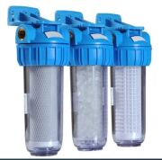 10'' Housing 1'' Çıkışlı Üçlü Tesisat Tipi Filtre Seti