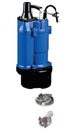 YILDIZSU KYZ 0475K 7.5HP 380V 4'' Çıkışlı Krom Açık Fanlı Mikserli Dalgıç Pompa