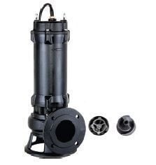 YILDIZSU YWQC 20 3Hp 380v  2 1/2''Çıkışlı Süper Öğütücülü Açık Fanlı Dalgıç Pompa