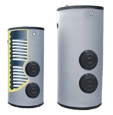 BAUTHERM BTB-KPO 300 Performans Serisi Çift Serpantin 300 LT Krom Boyler ( Sac Kılıf )